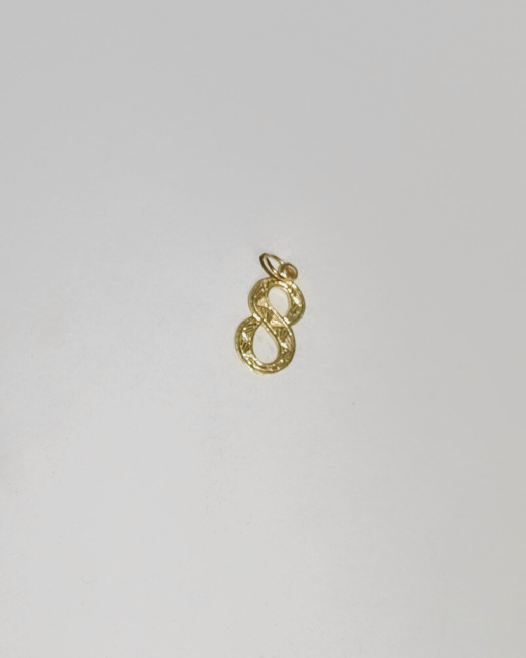 14k Gold Charm "8"