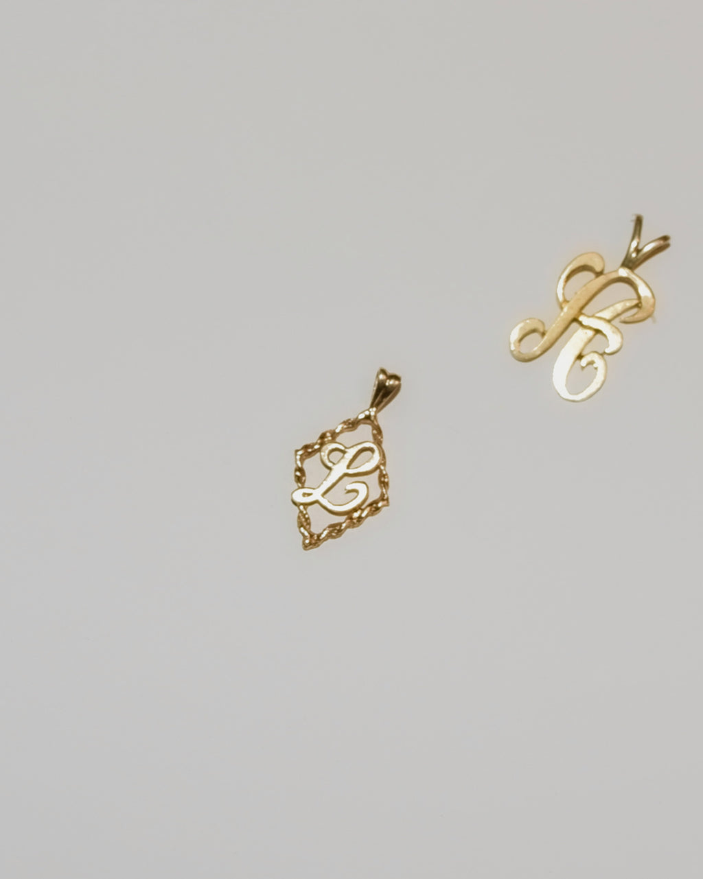 14k Gold Charm "L"