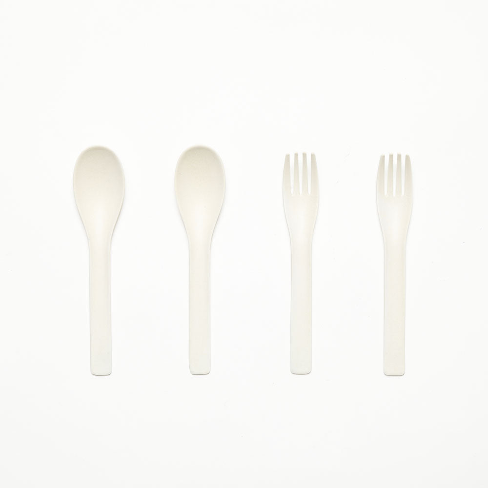 "b fiber" cutlery/2+2pcs - Off White