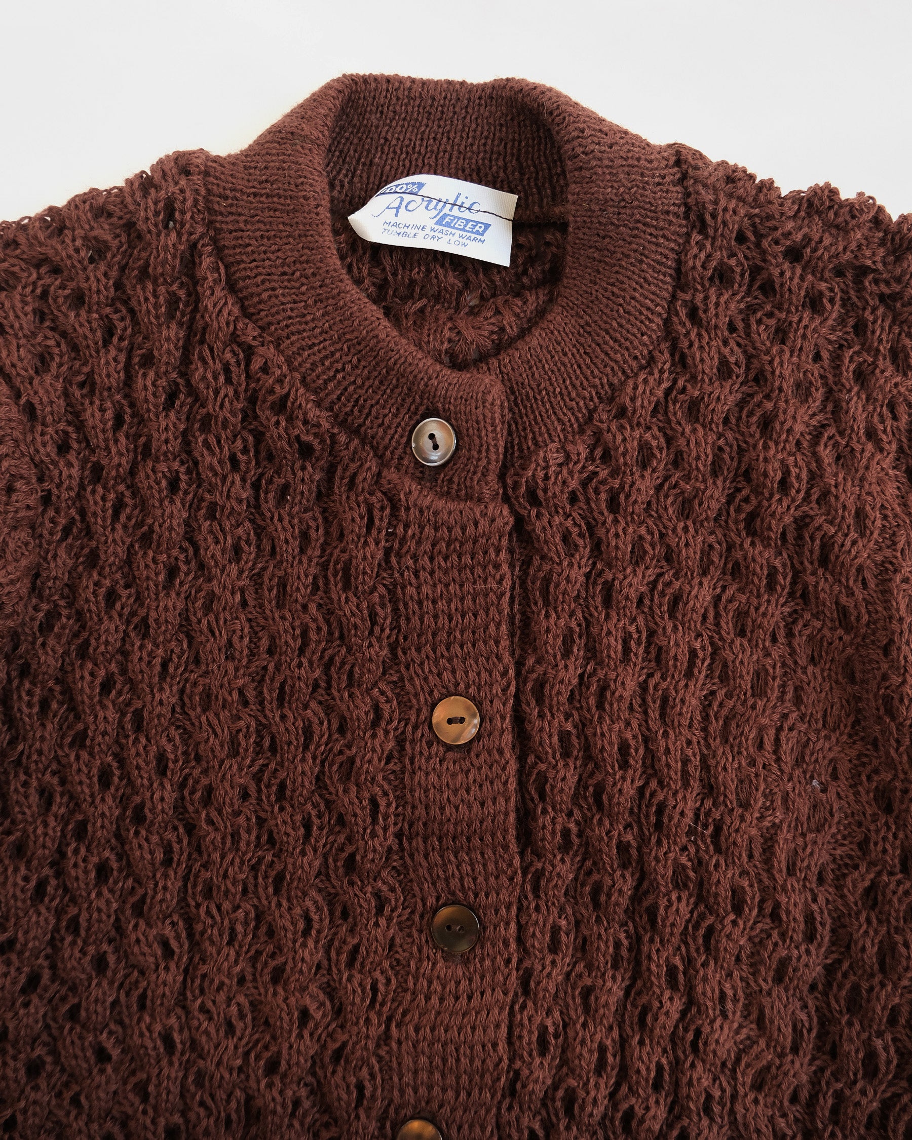Brown Crochet Pattern Cardigan