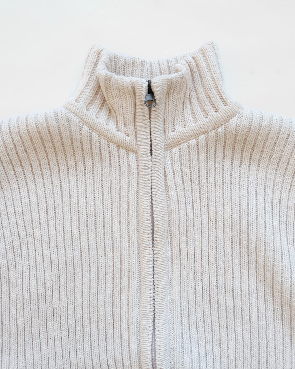 Zip-Up Knit Vest Made in USA