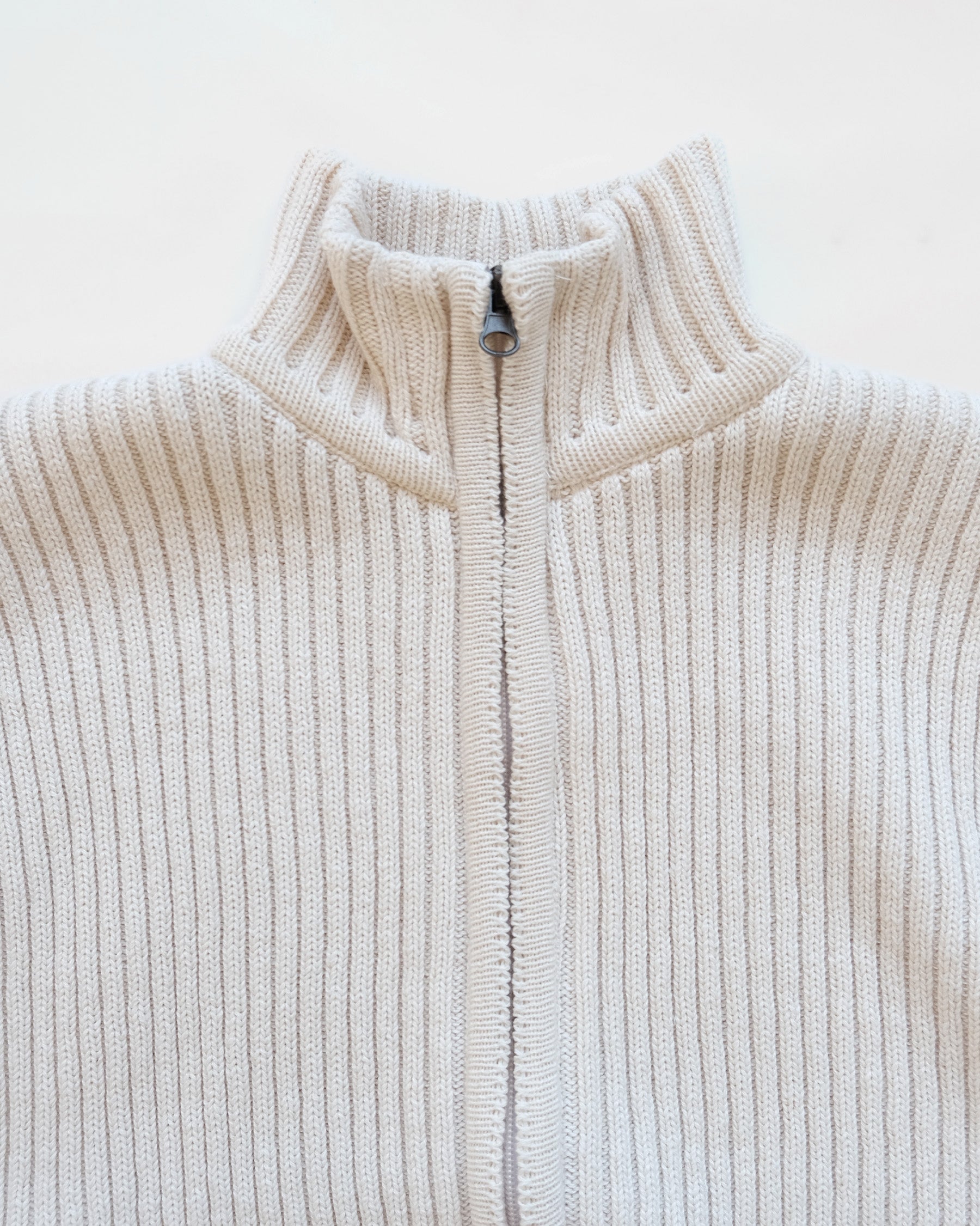 Zip-Up Knit Vest Made in USA