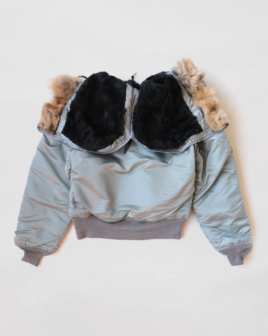 Air Force Hoodie Nylon Jacket w/ Coyote Fur