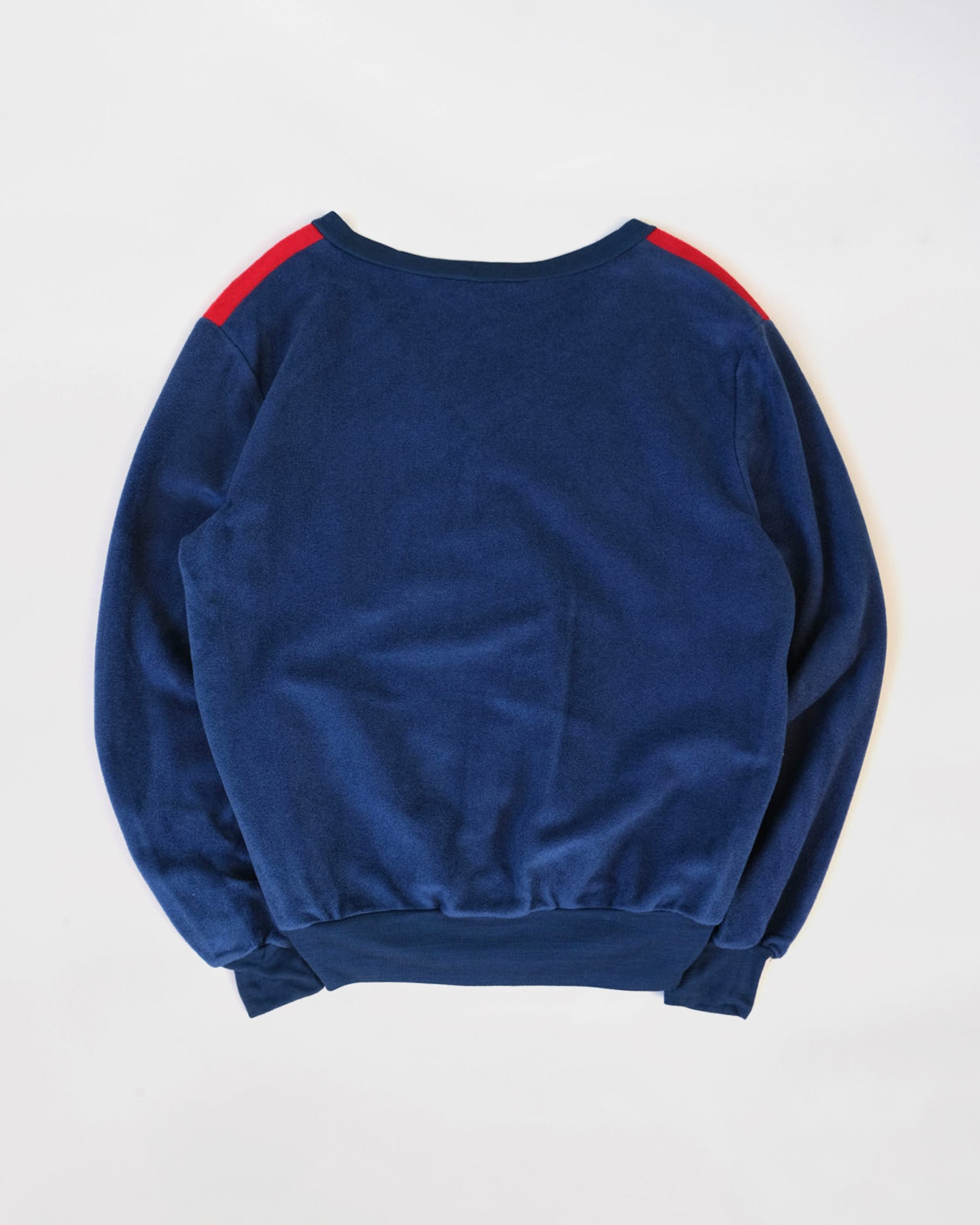 NOS Velour Bi-color V-Neck Top