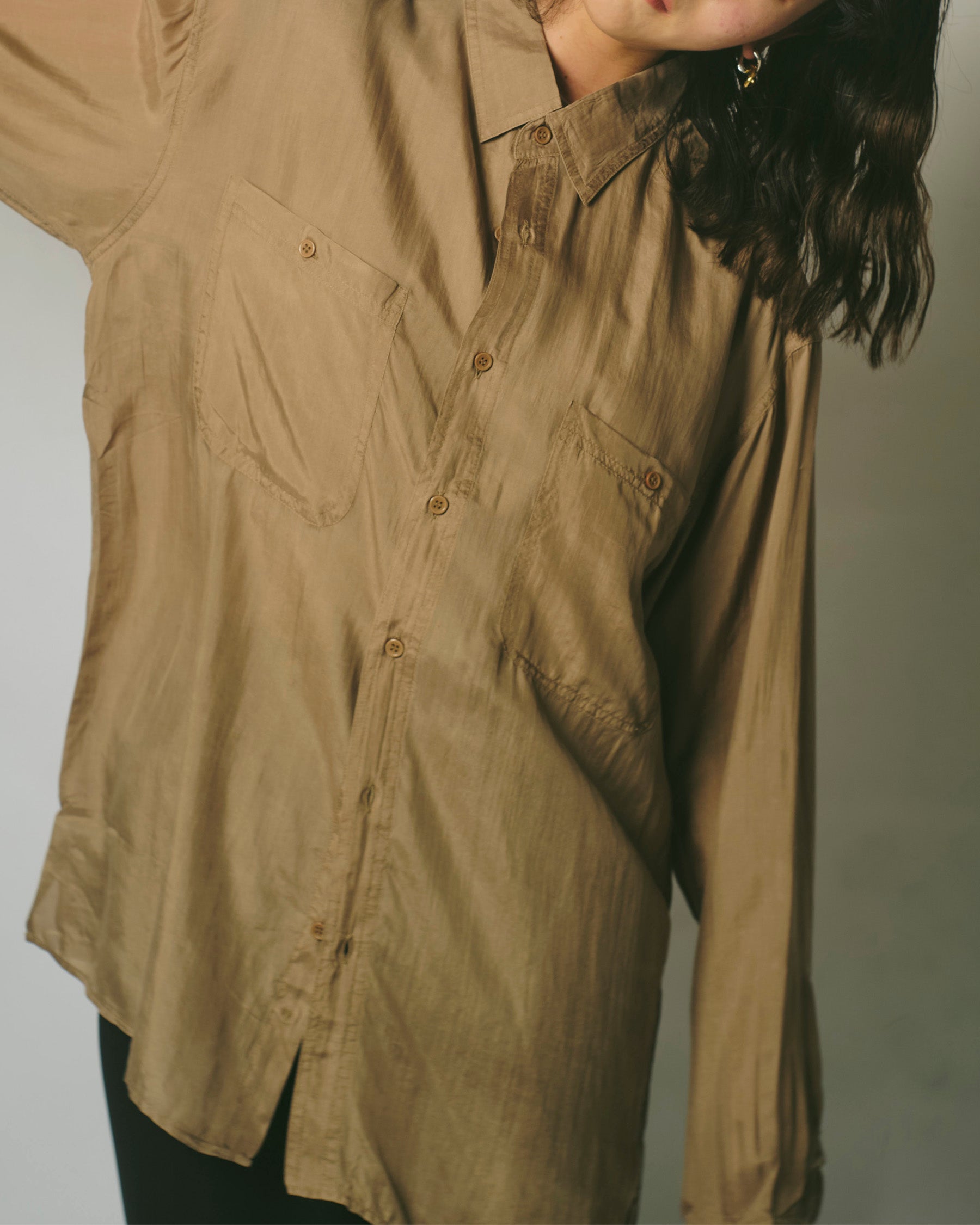 N.O.S  100% Silk Shirts - Nude