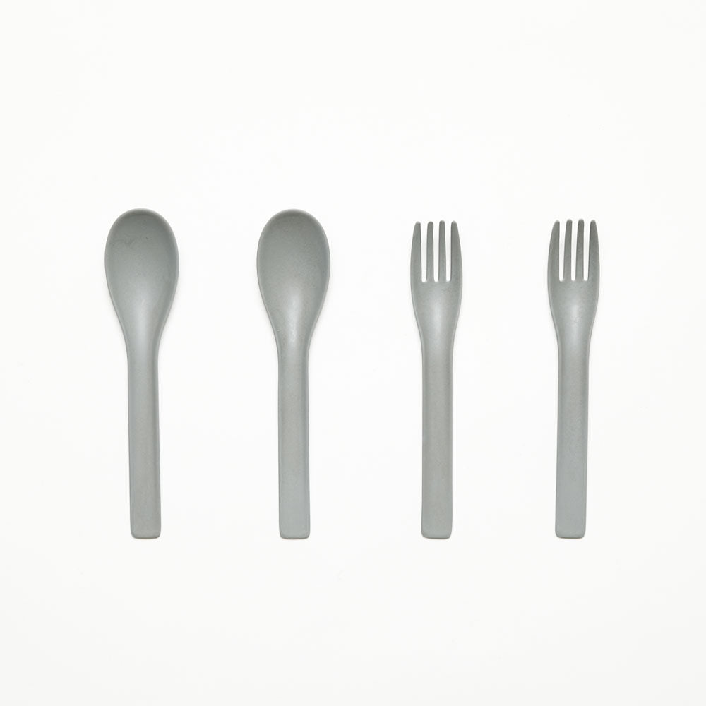 "b fiber" cutlery/2+2pcs - Ash Gray