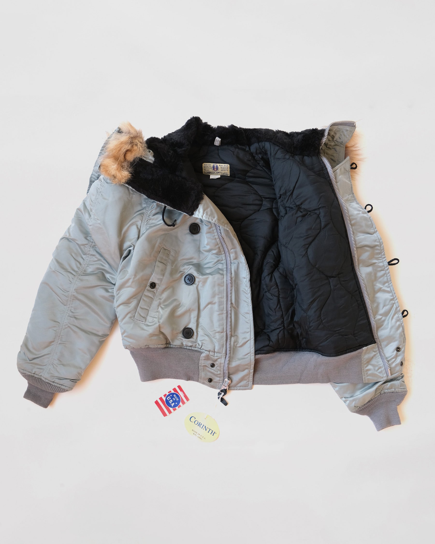 Air Force Hoodie Nylon Jacket w/ Coyote Fur