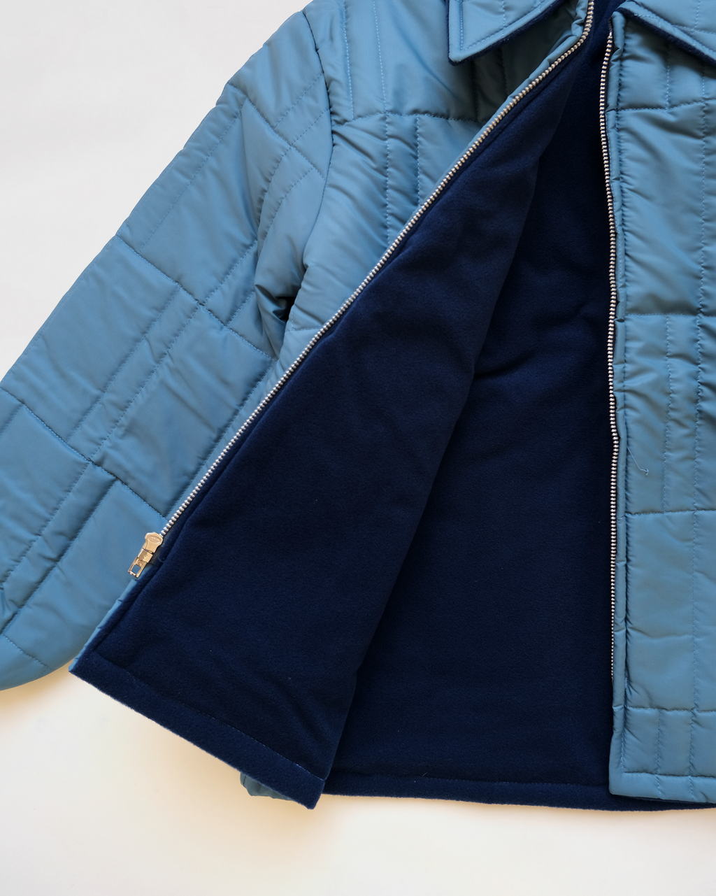 Nylon Quilting Jacket - Blue