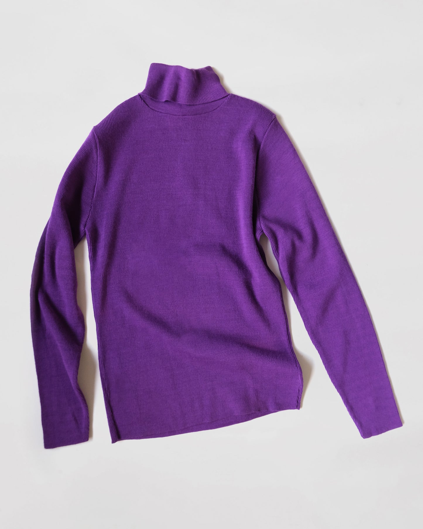 NOS Turtleneck Sweater with Back Zippier - Purple