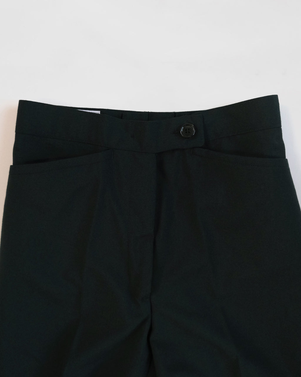 Dark Green Wool Trousers