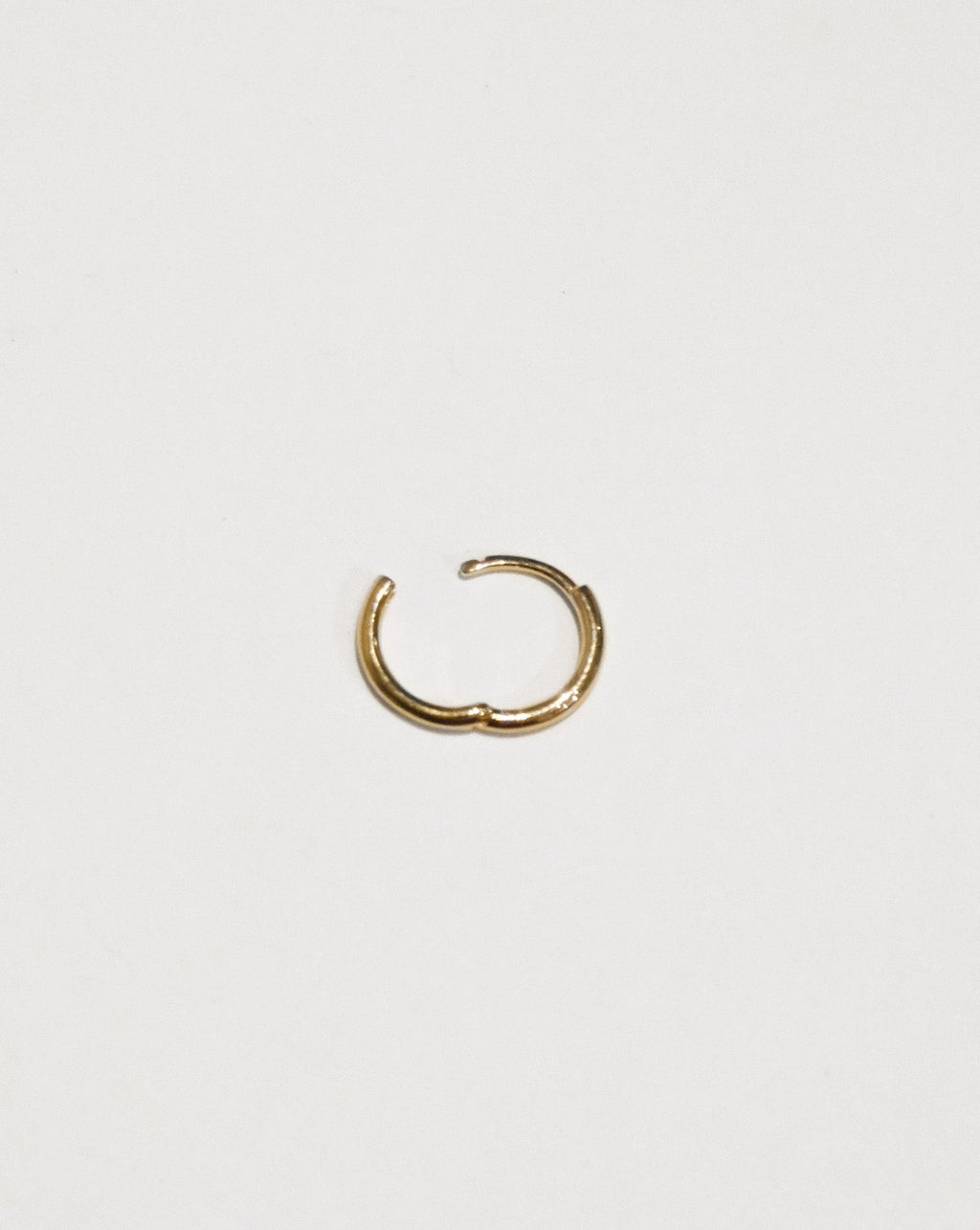14K Gold Simple Skinny Hoops - 10mm,12mm