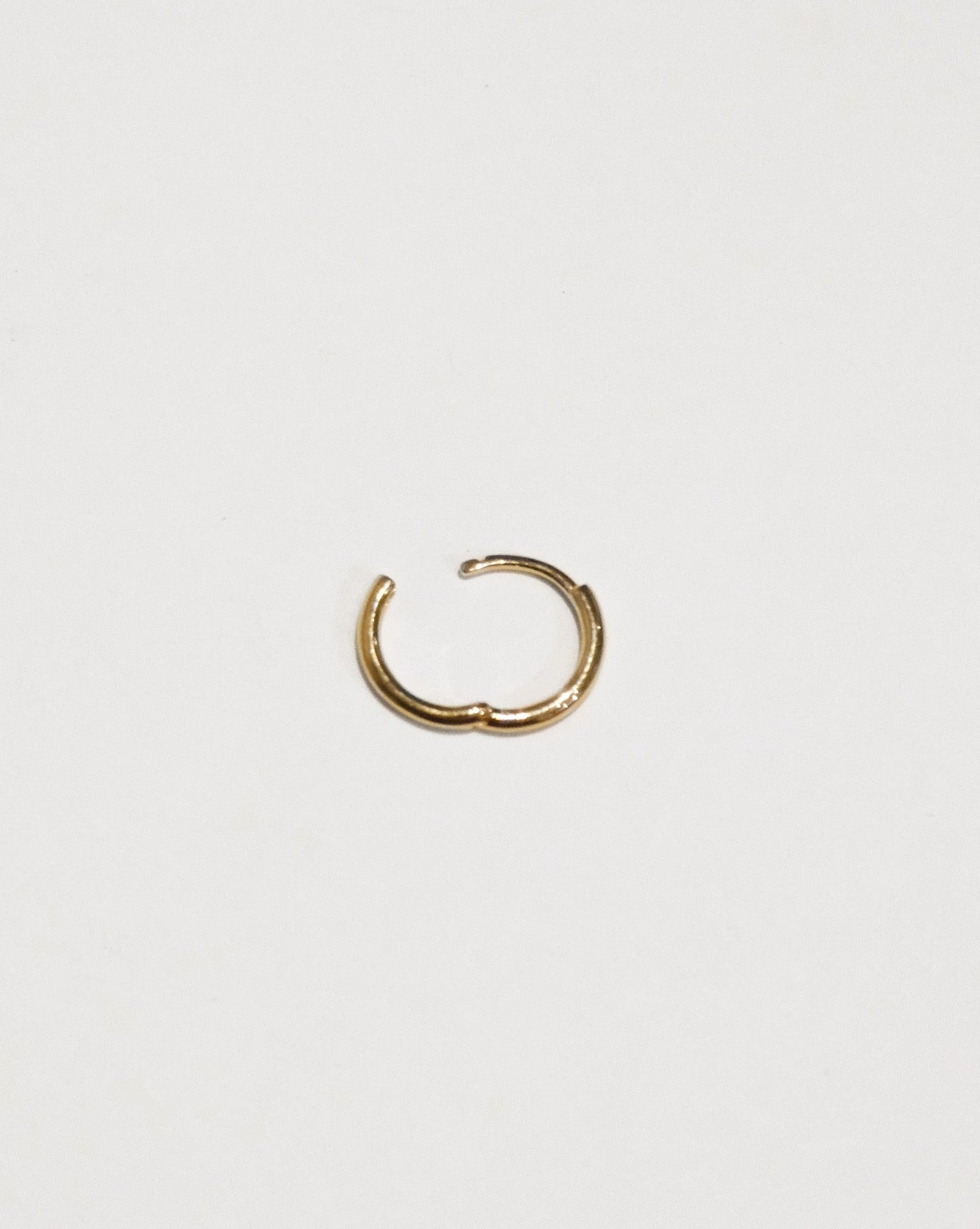 14K Gold Simple Skinny Hoops - 10mm,12mm