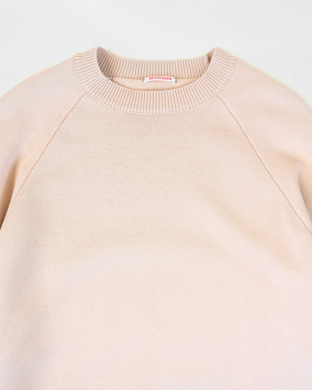 404 Paled Color Crew Neck Sweater by RYE TENDER - Beige