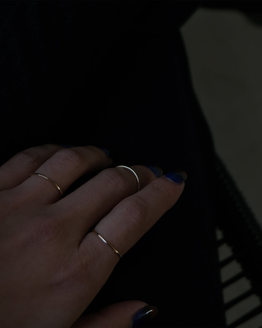 14k Gold Skinny Ring - 1mm