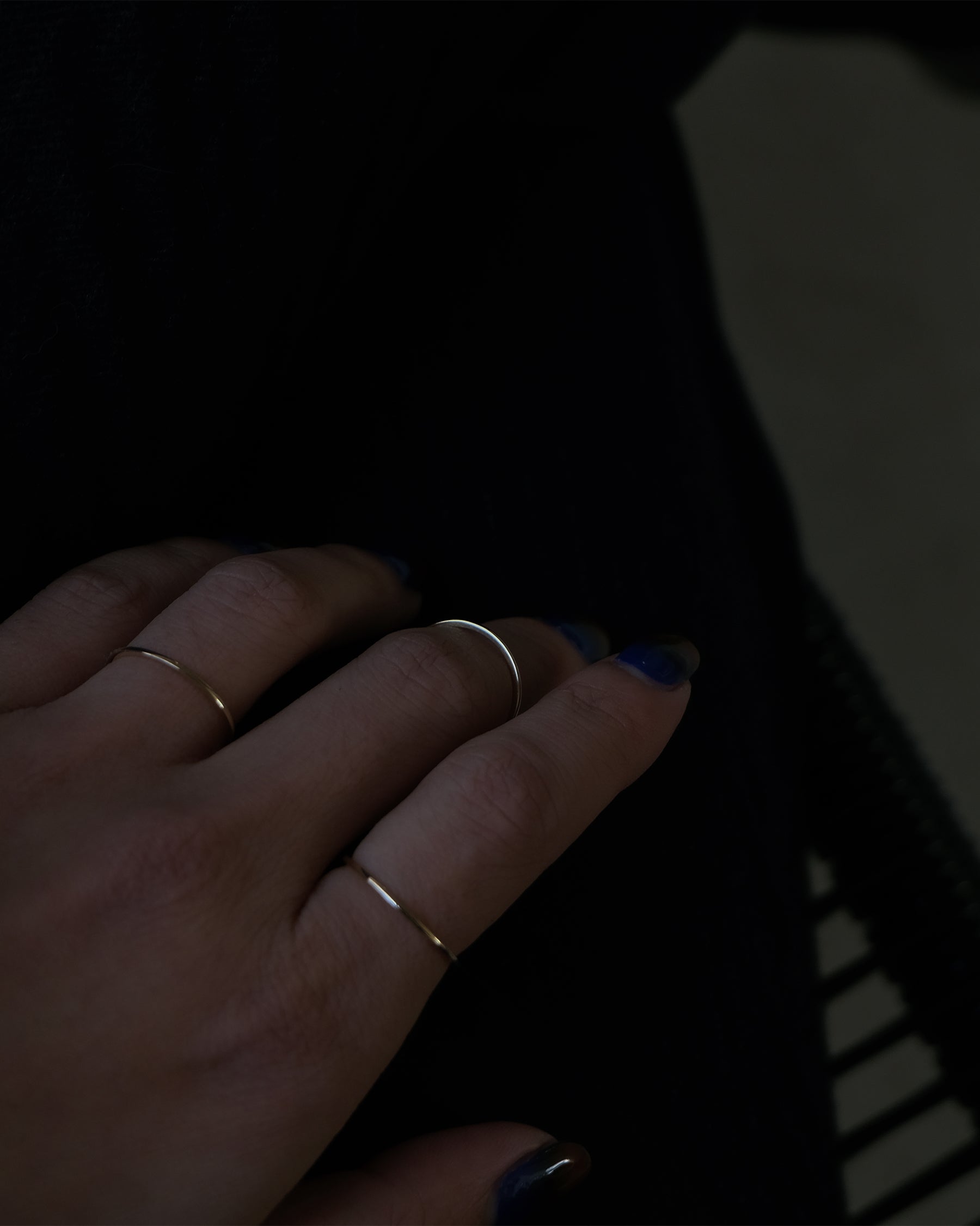 14k Gold Skinny Ring - 1mm