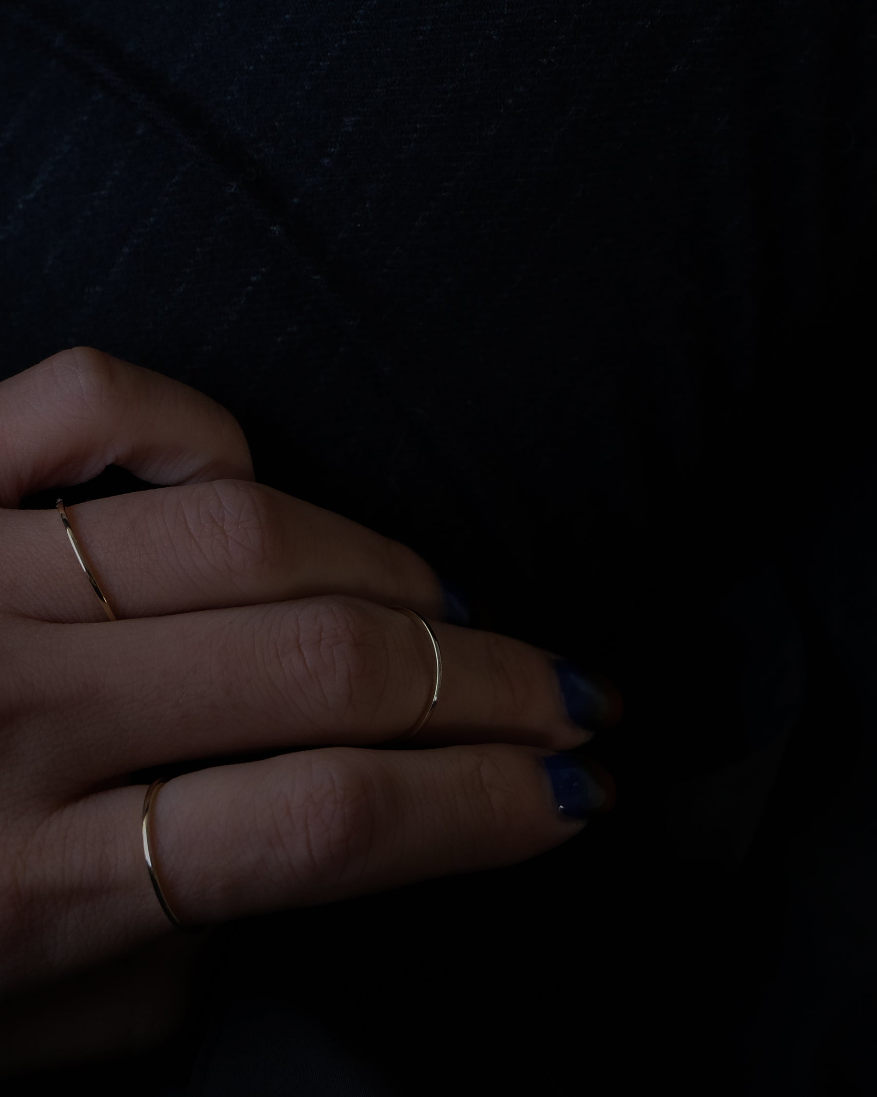 14k Gold Skinny Ring - 1mm