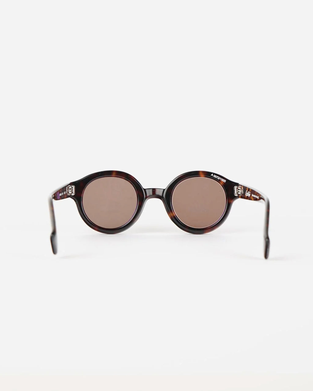"Gigi Fazzi" Round Sunglasses Hand Made In France - Tortoise