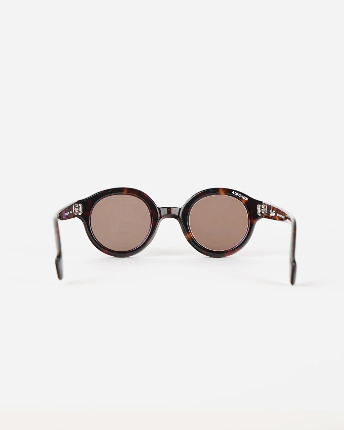 "Gigi Fazzi" Round Sunglasses Hand Made In France - Tortoise