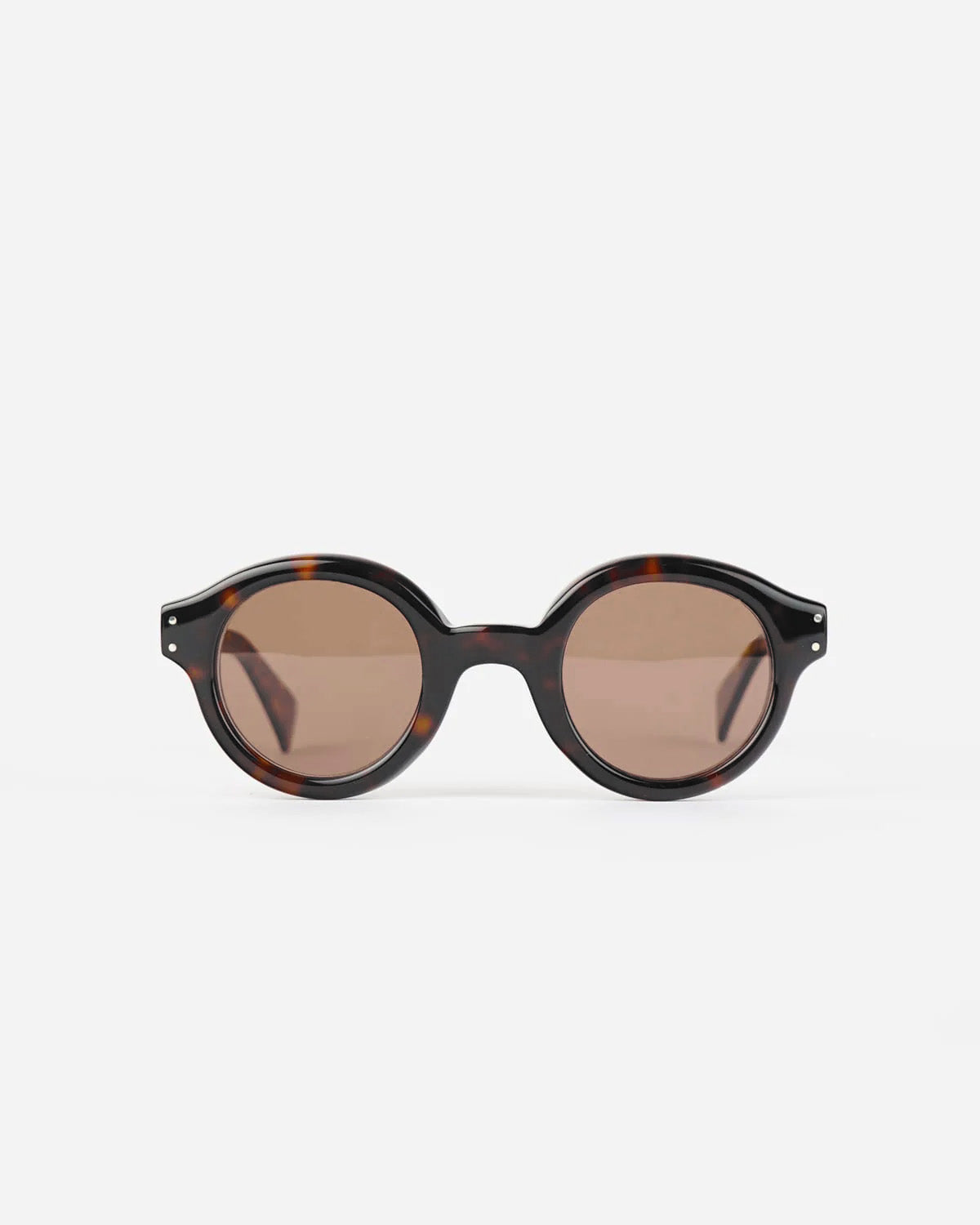 "Gigi Fazzi" Round Sunglasses Hand Made In France - Tortoise