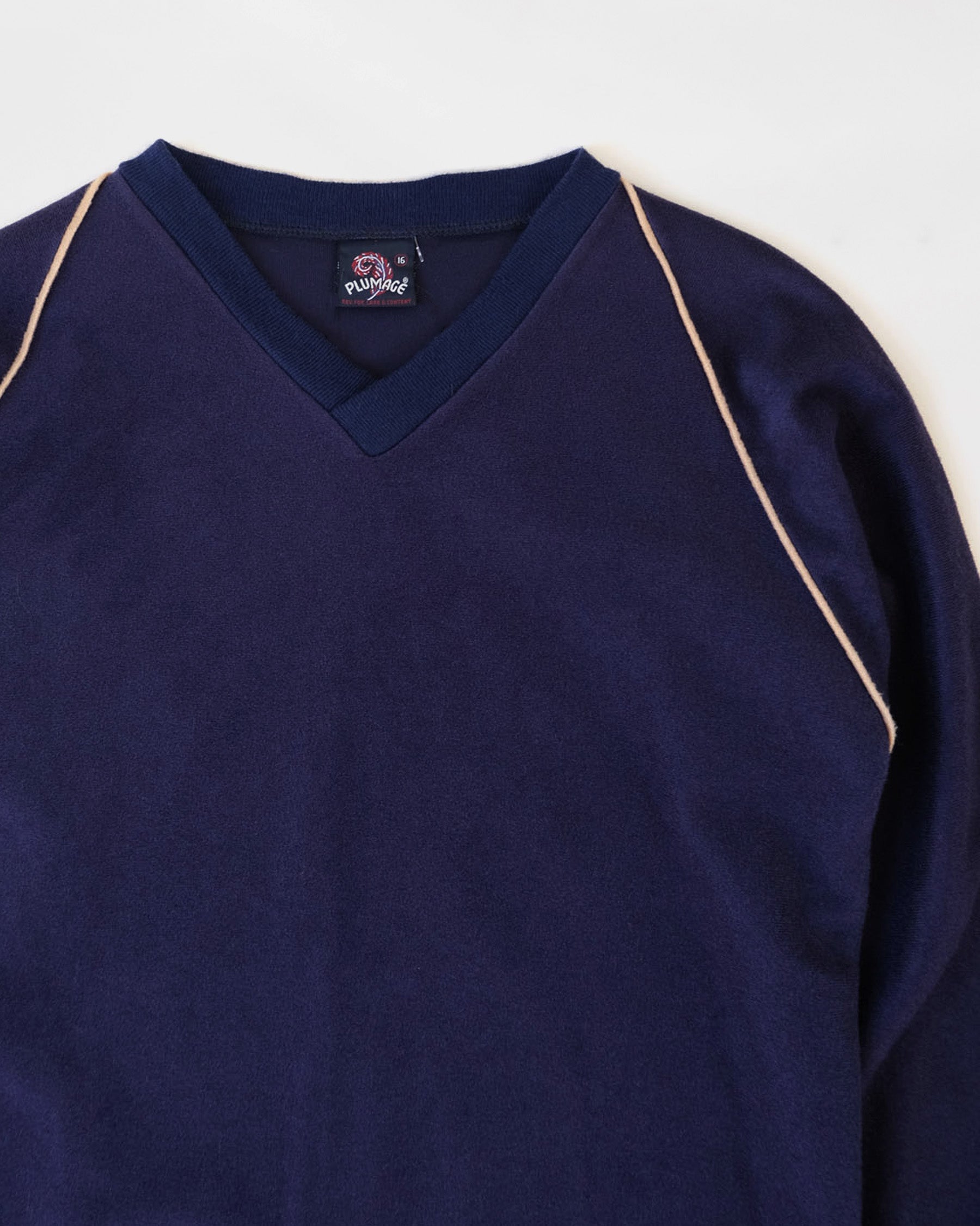 NOS Velour V-Neck Top