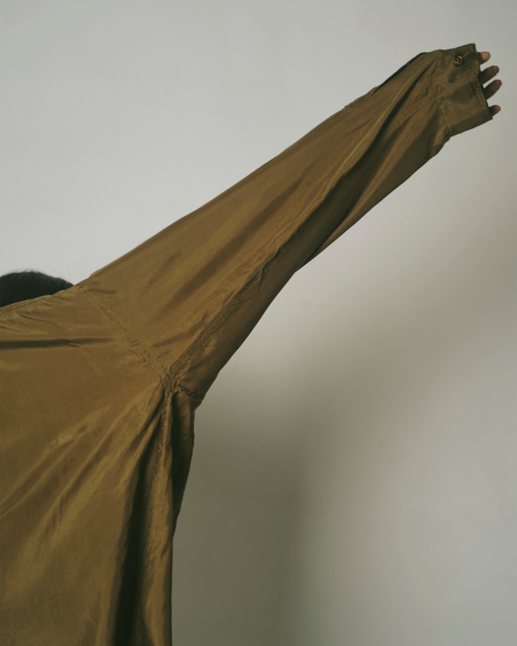N.O.S  100% Silk Shirts - Olive