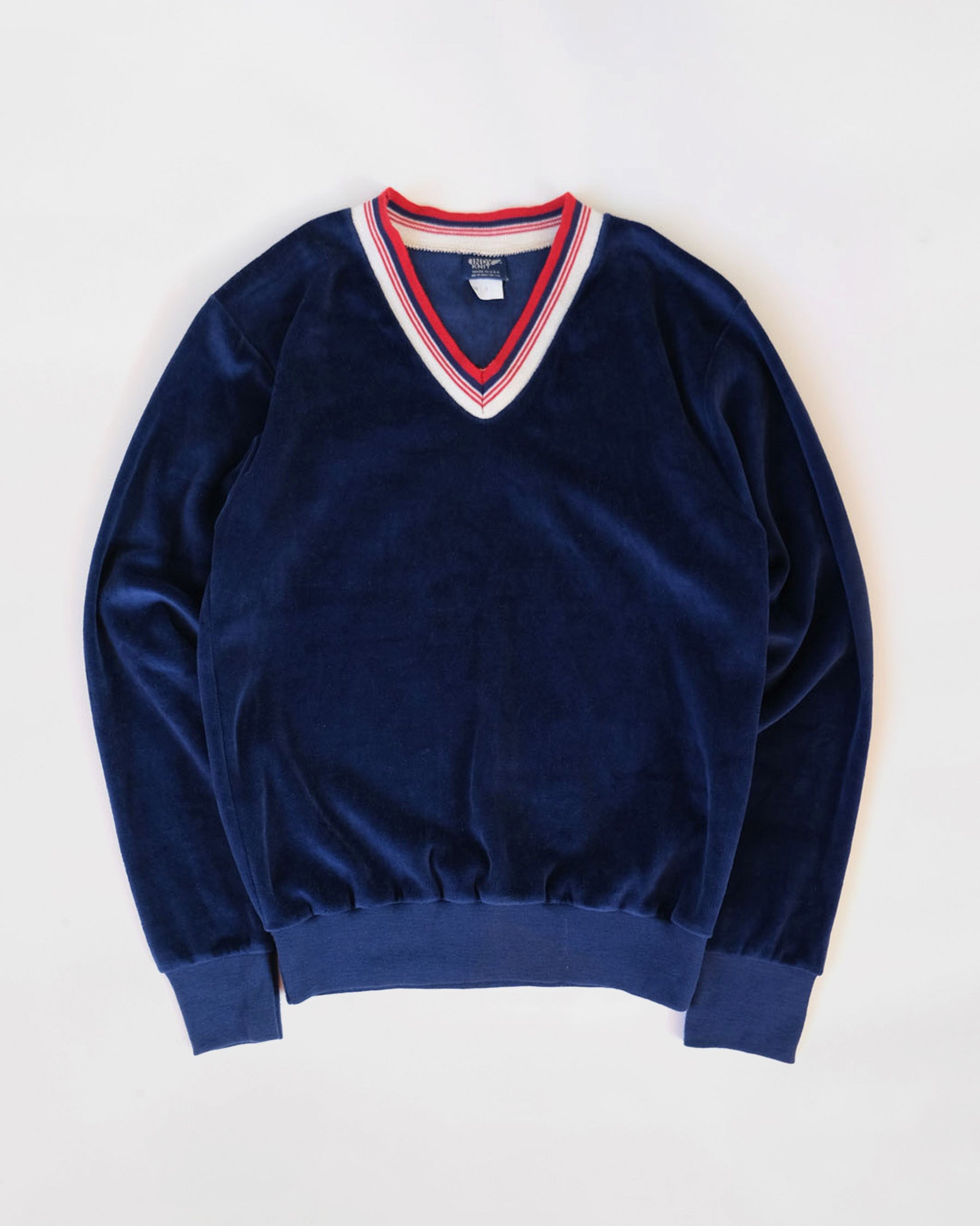 NOS Velour V-Neck Top