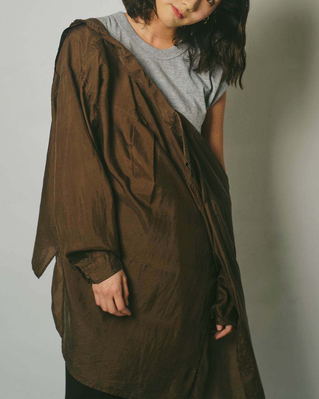 N.O.S  100% Silk Shirts - Brown