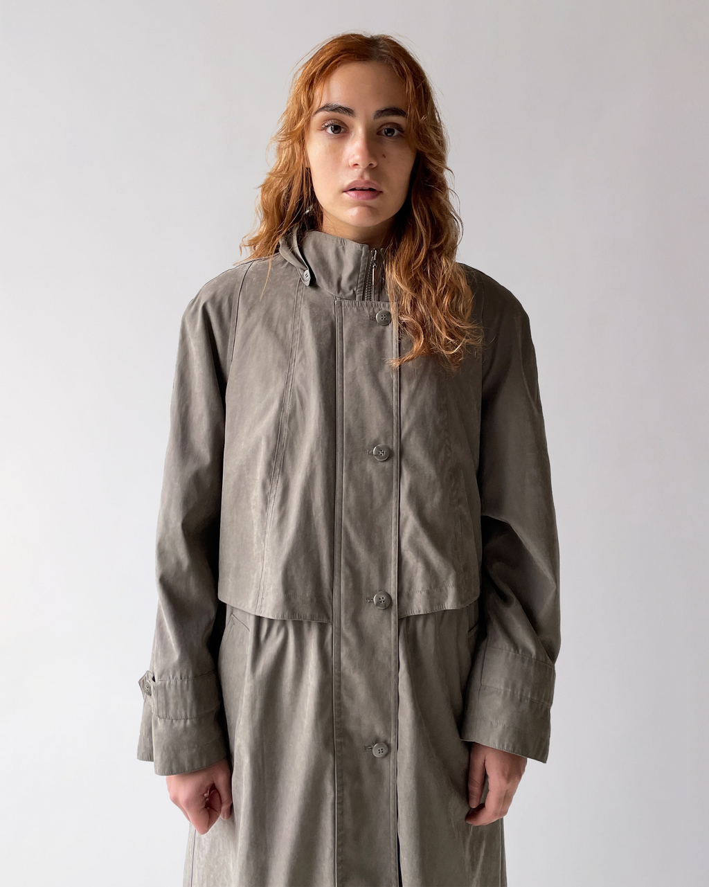 NOS Coating Hoodie Coat w/ Lining