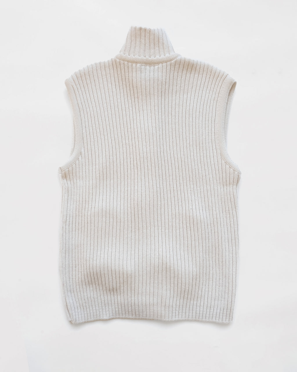 Zip-Up Knit Vest Made in USA