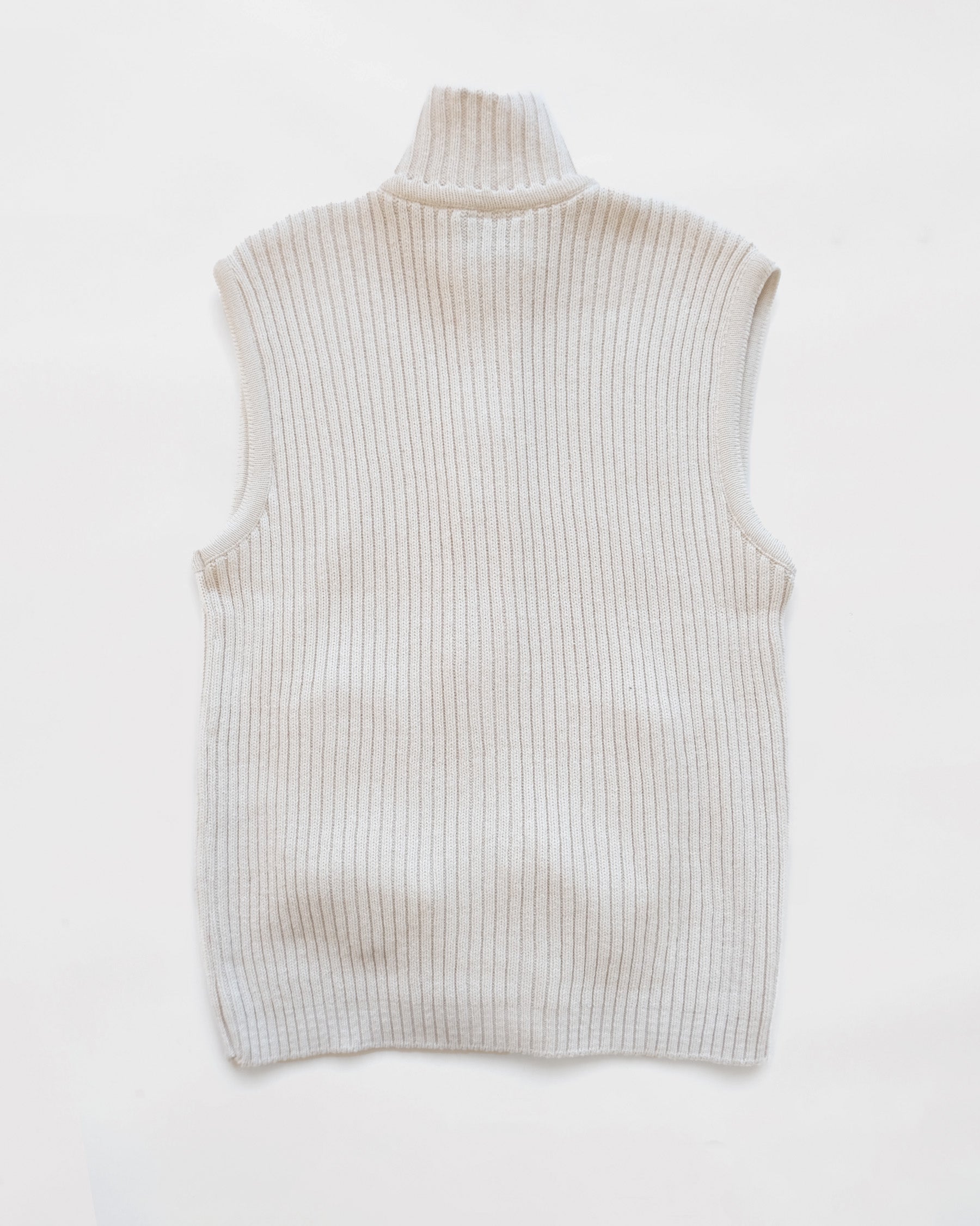Zip-Up Knit Vest Made in USA