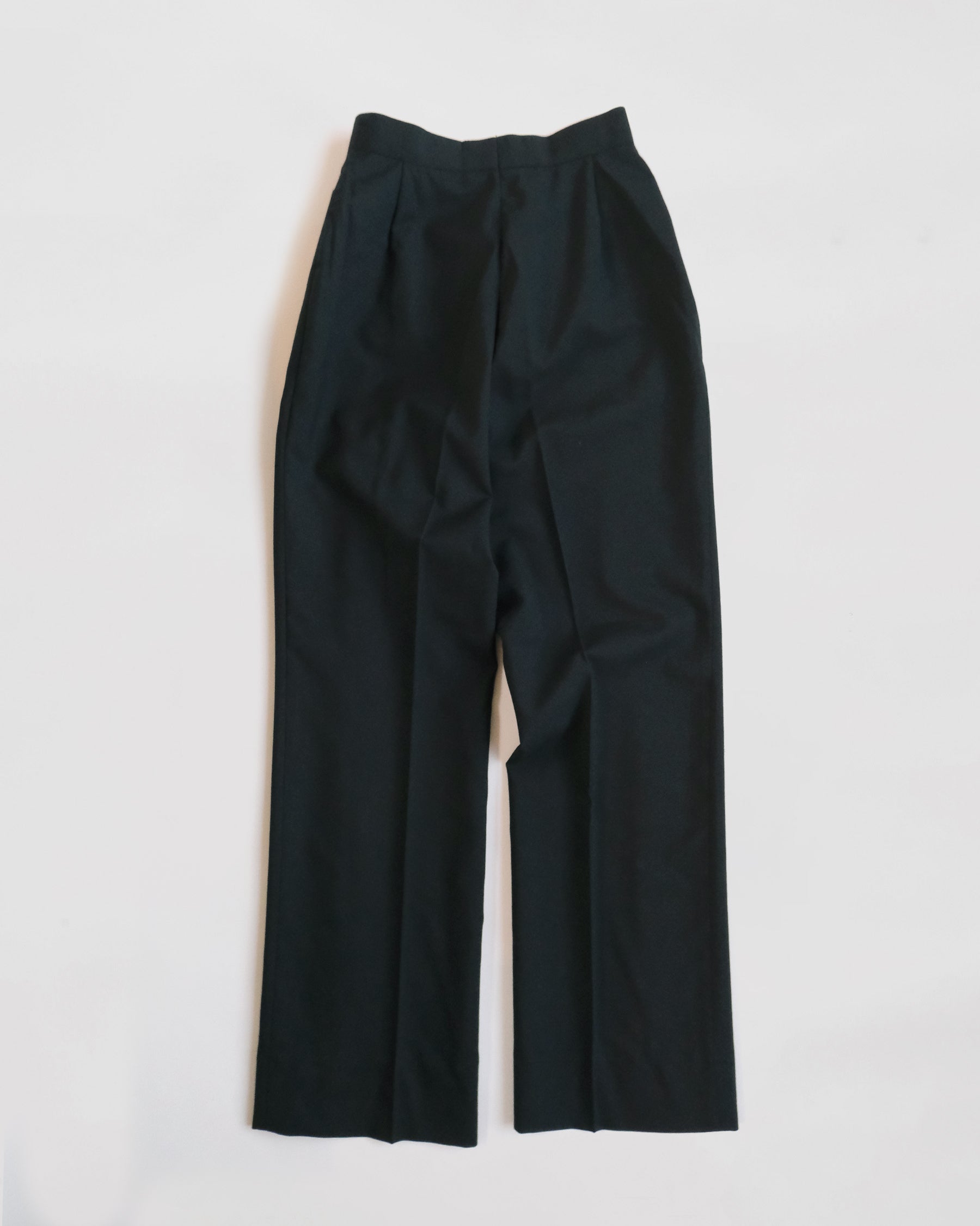 Dark Green Wool Trousers