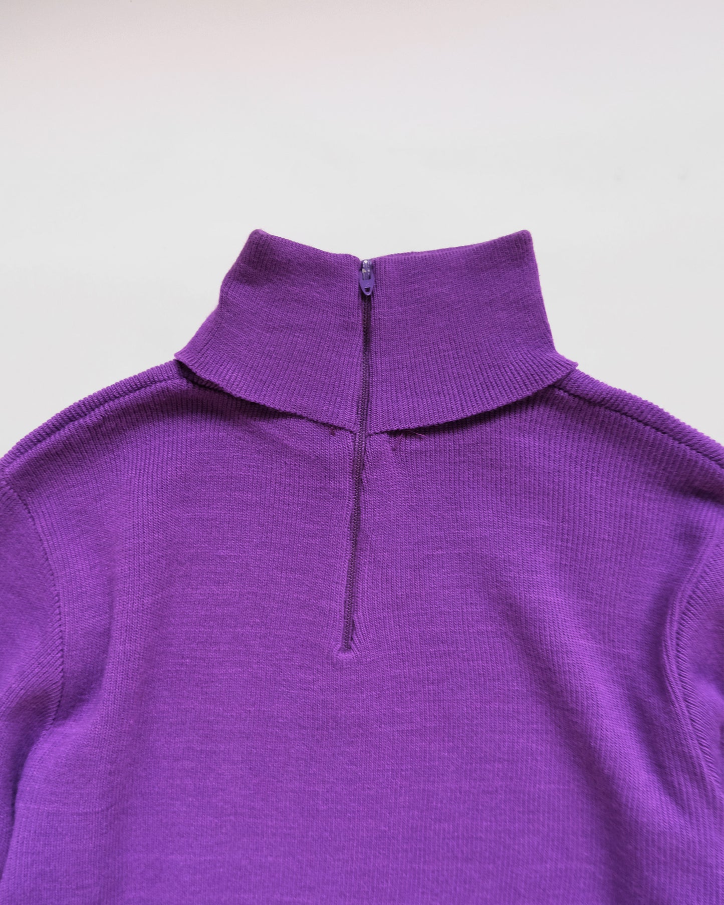 NOS Turtleneck Sweater with Back Zippier - Purple