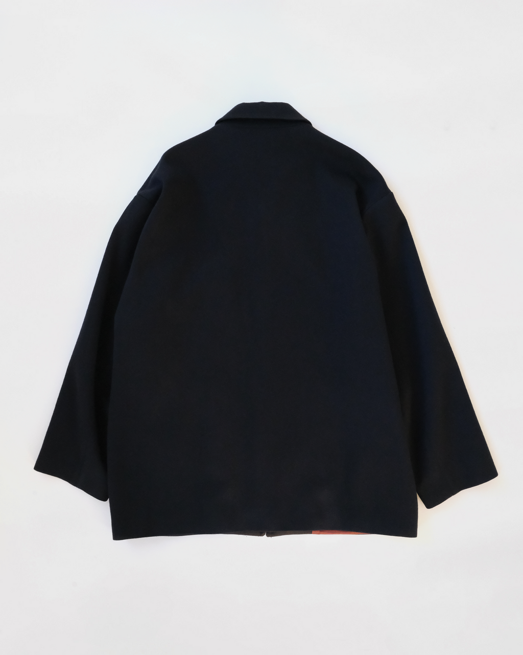 Wool Zip-Up Bicolor Jacket