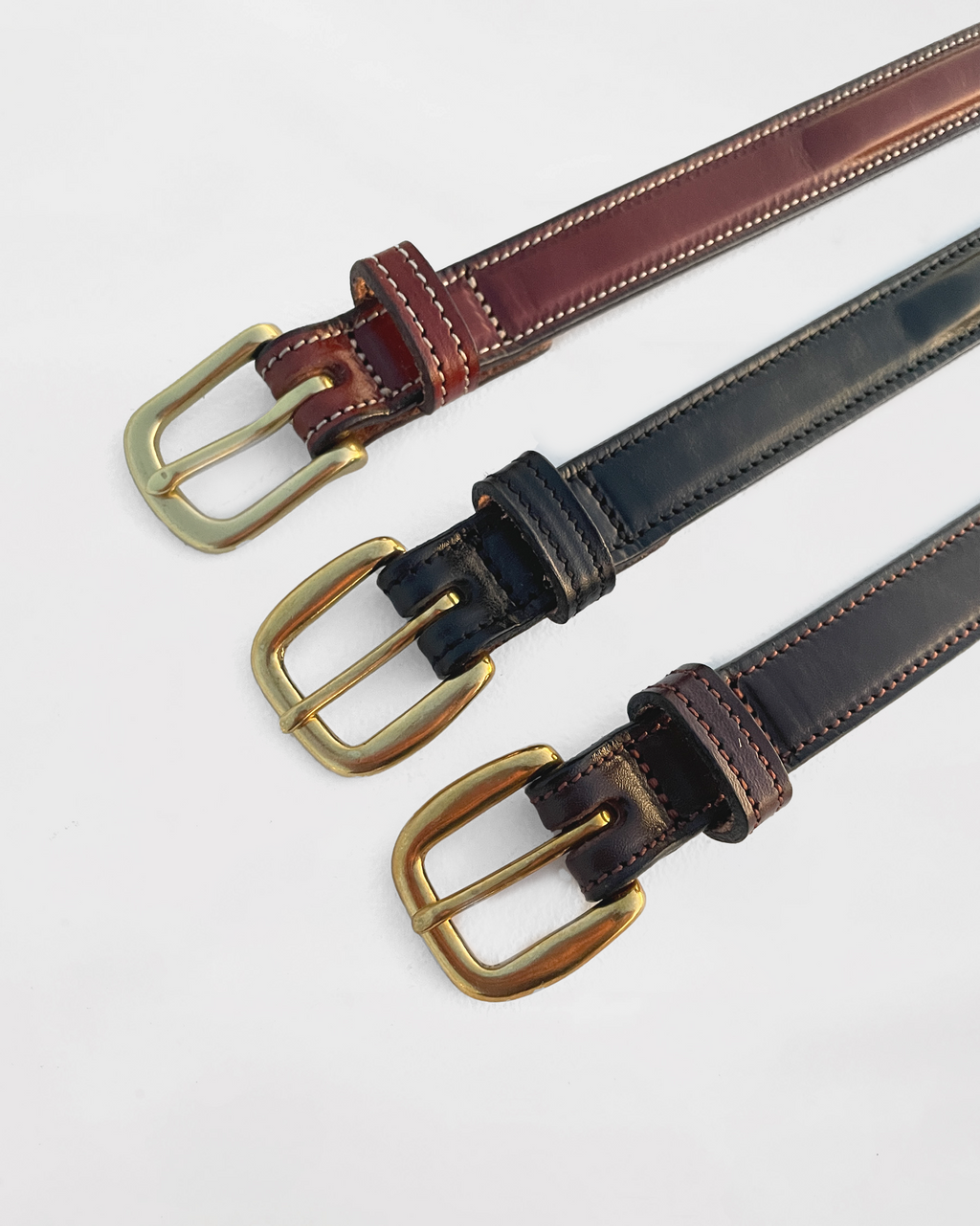 "TORY Leather" Leather Belt - Light Brown