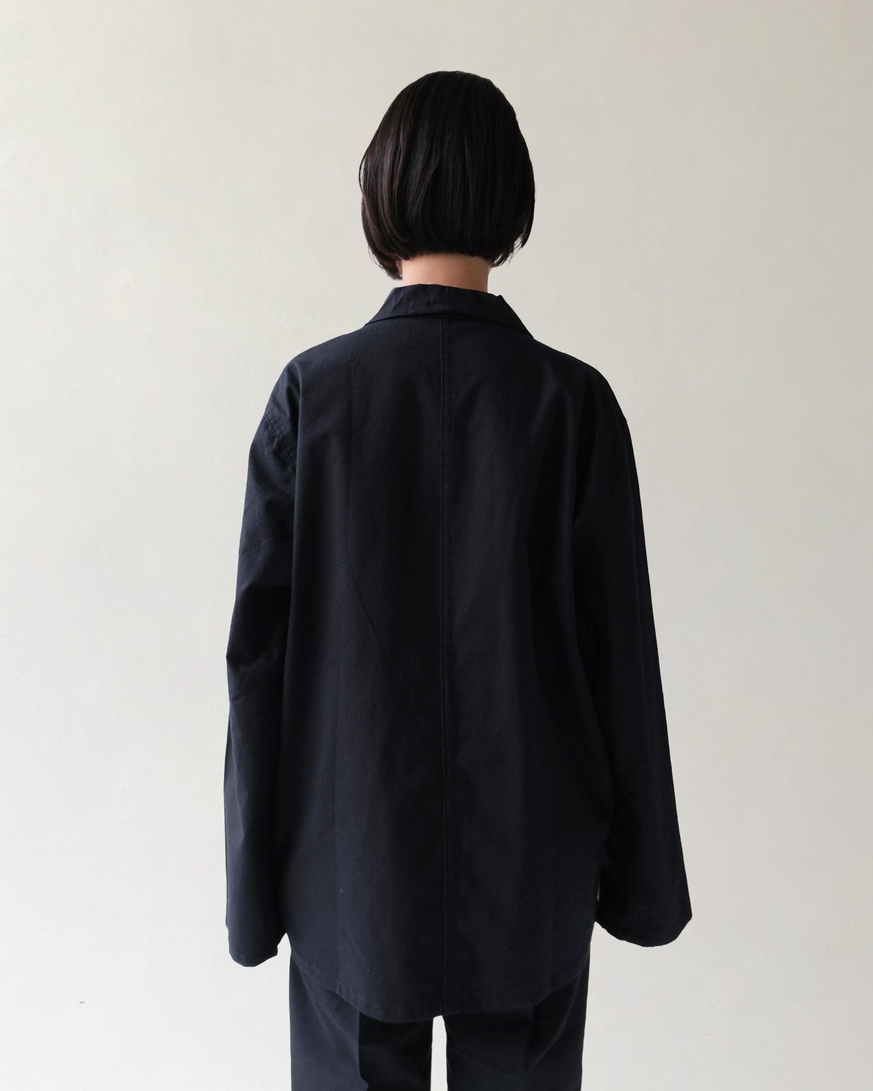 100% Cotton China Jacket - Black