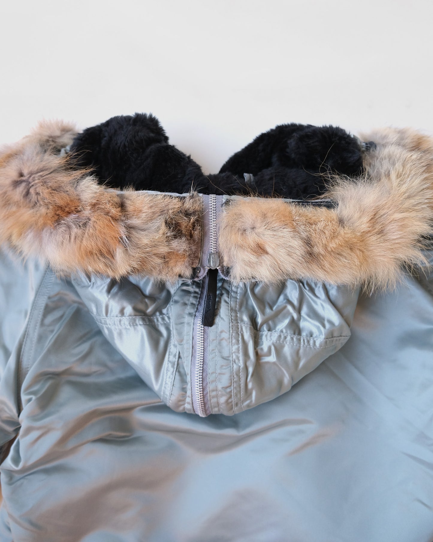 Air Force Hoodie Nylon Jacket w/ Coyote Fur