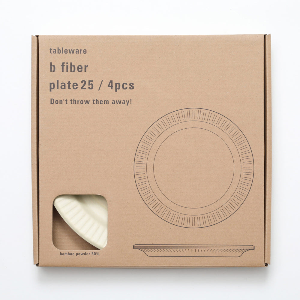 "b fiber" plate25/4pcs - Off White