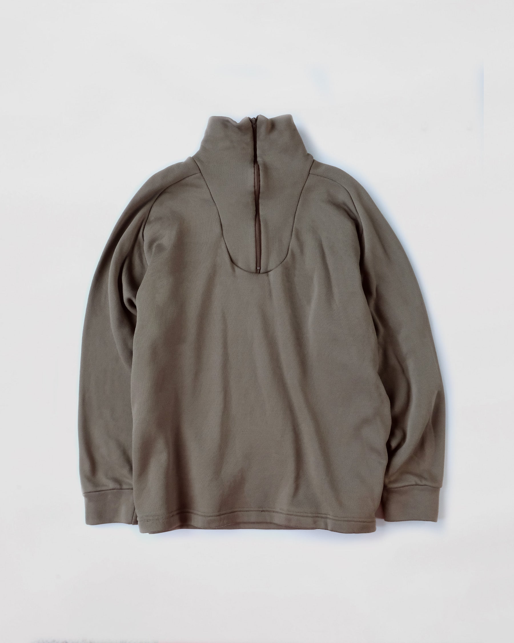 Zip-Up Pullover - Brown