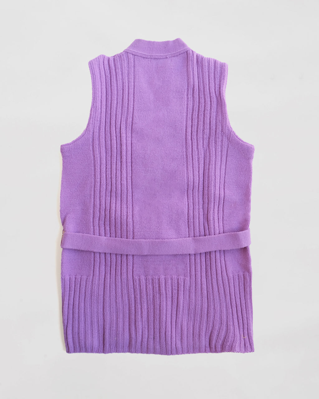 Open Knit Vest - Purple