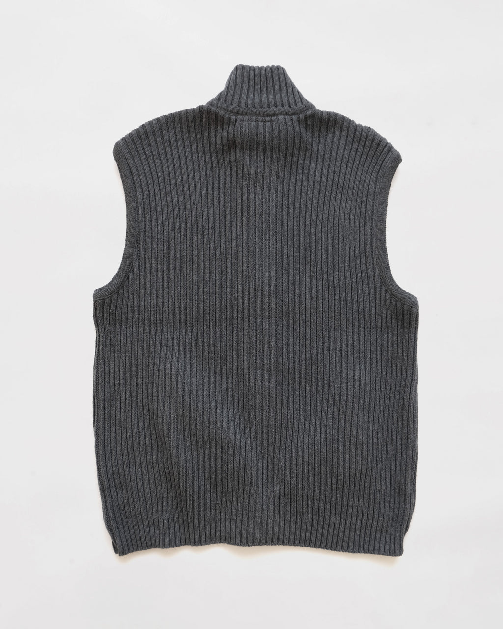 Zip-Up Knit Vest Made in USA