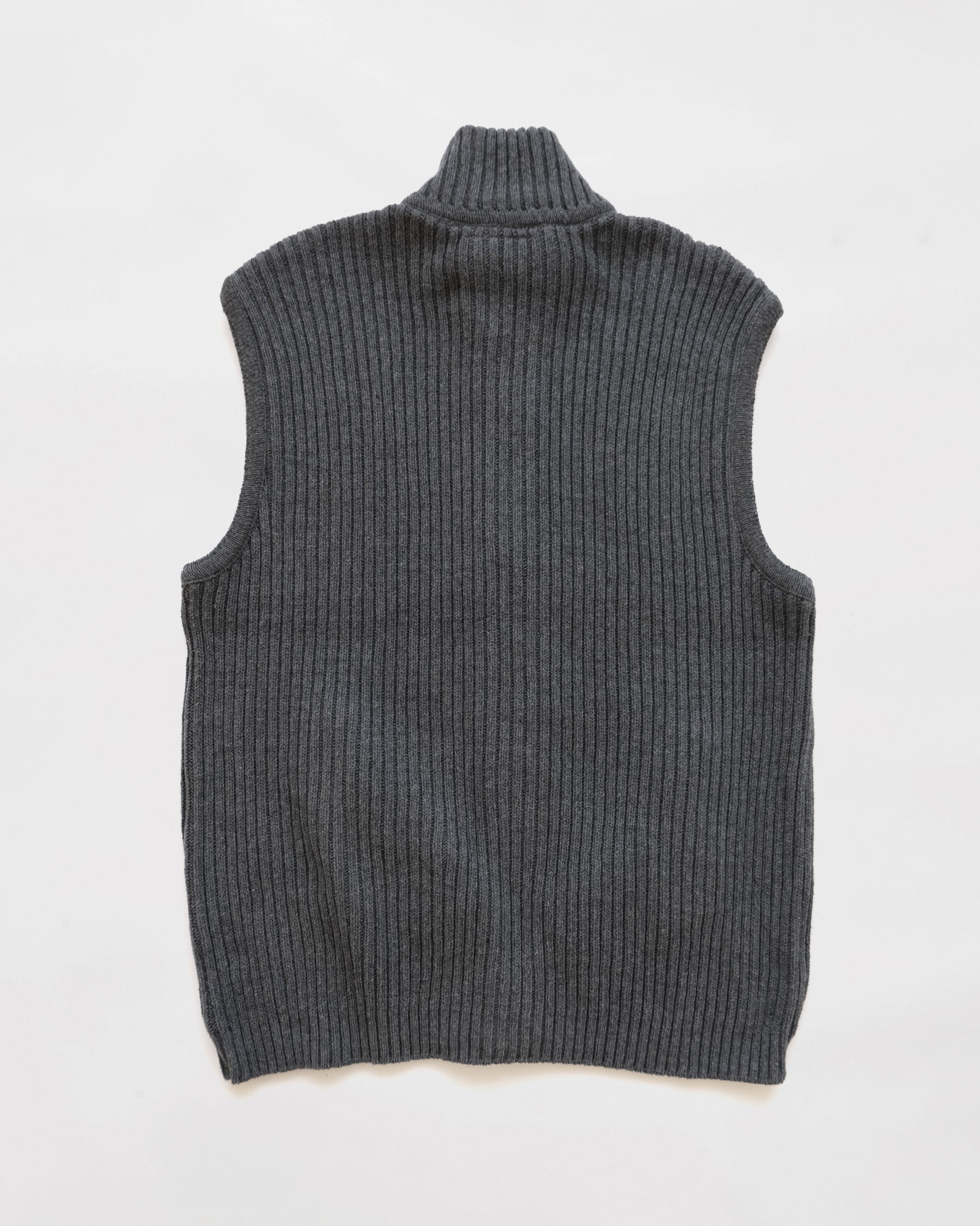Zip-Up Knit Vest Made in USA