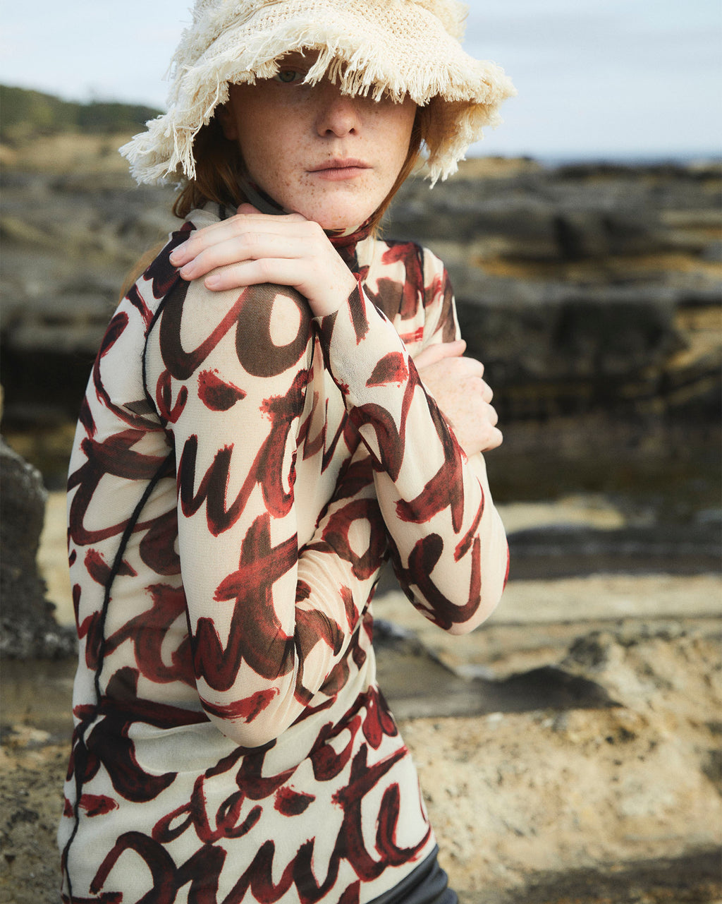 Jean Paul Gaultier Signature Mesh Top