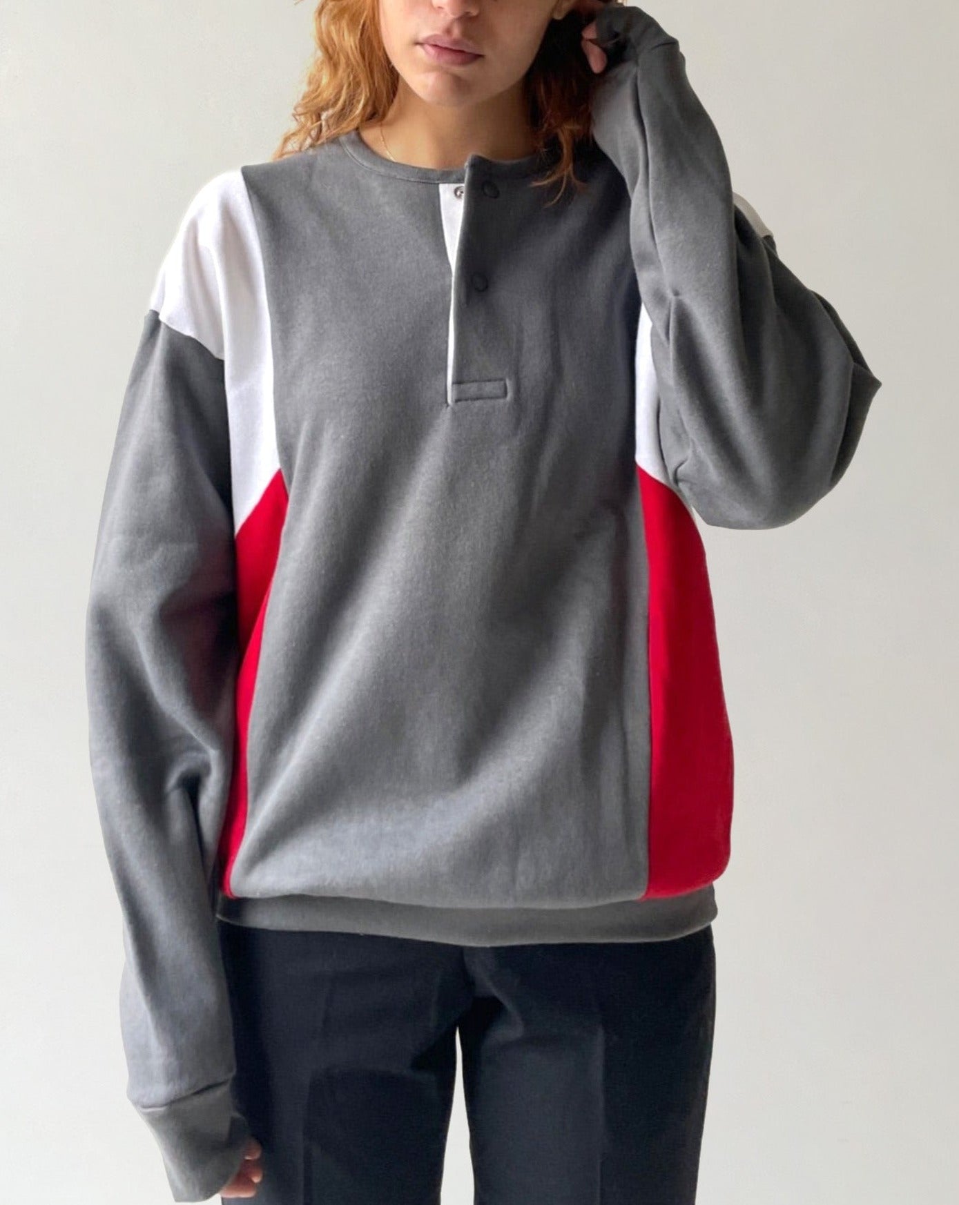 NOS Cotton Snap Button Pullover