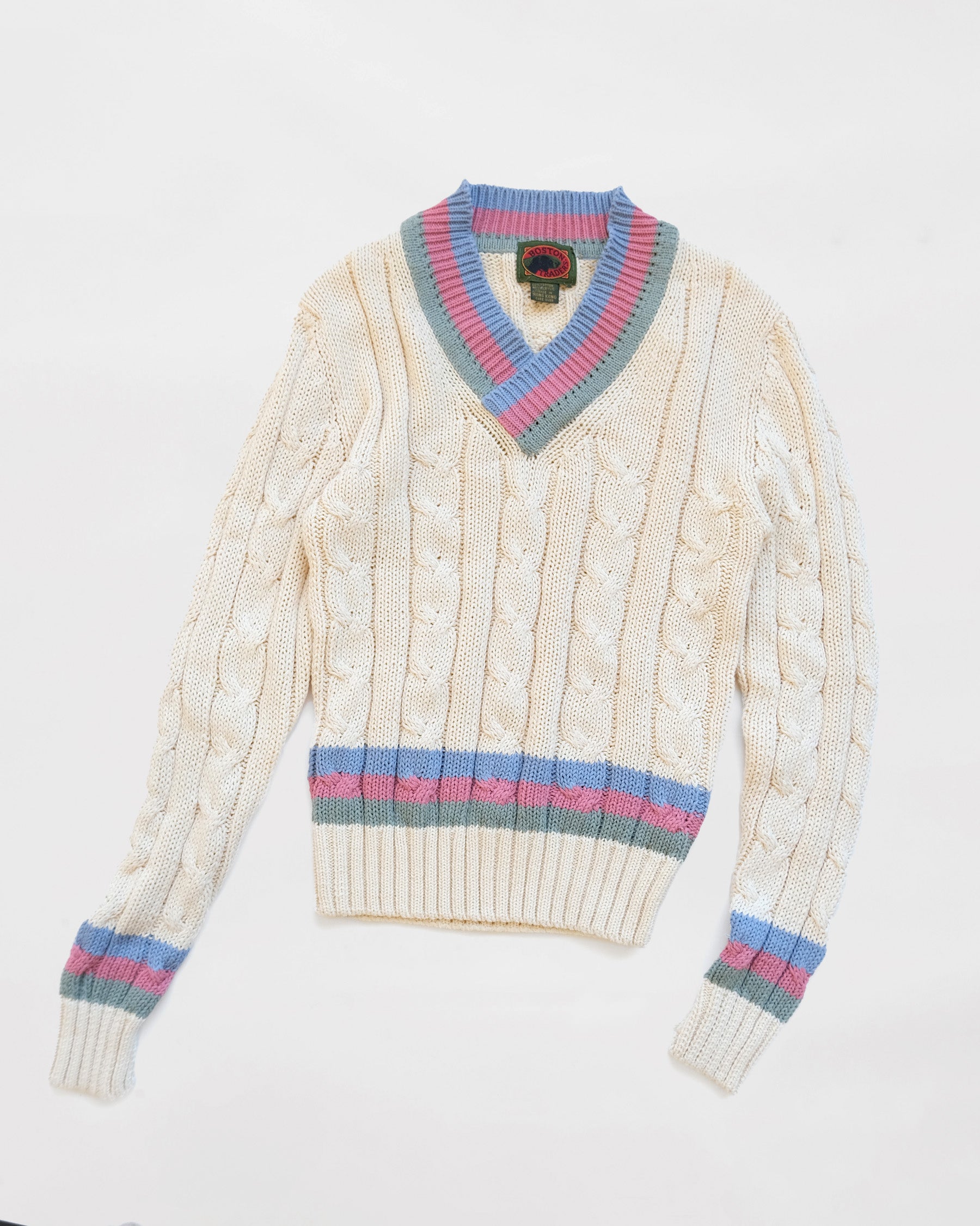 Cotton V-neck Sweater