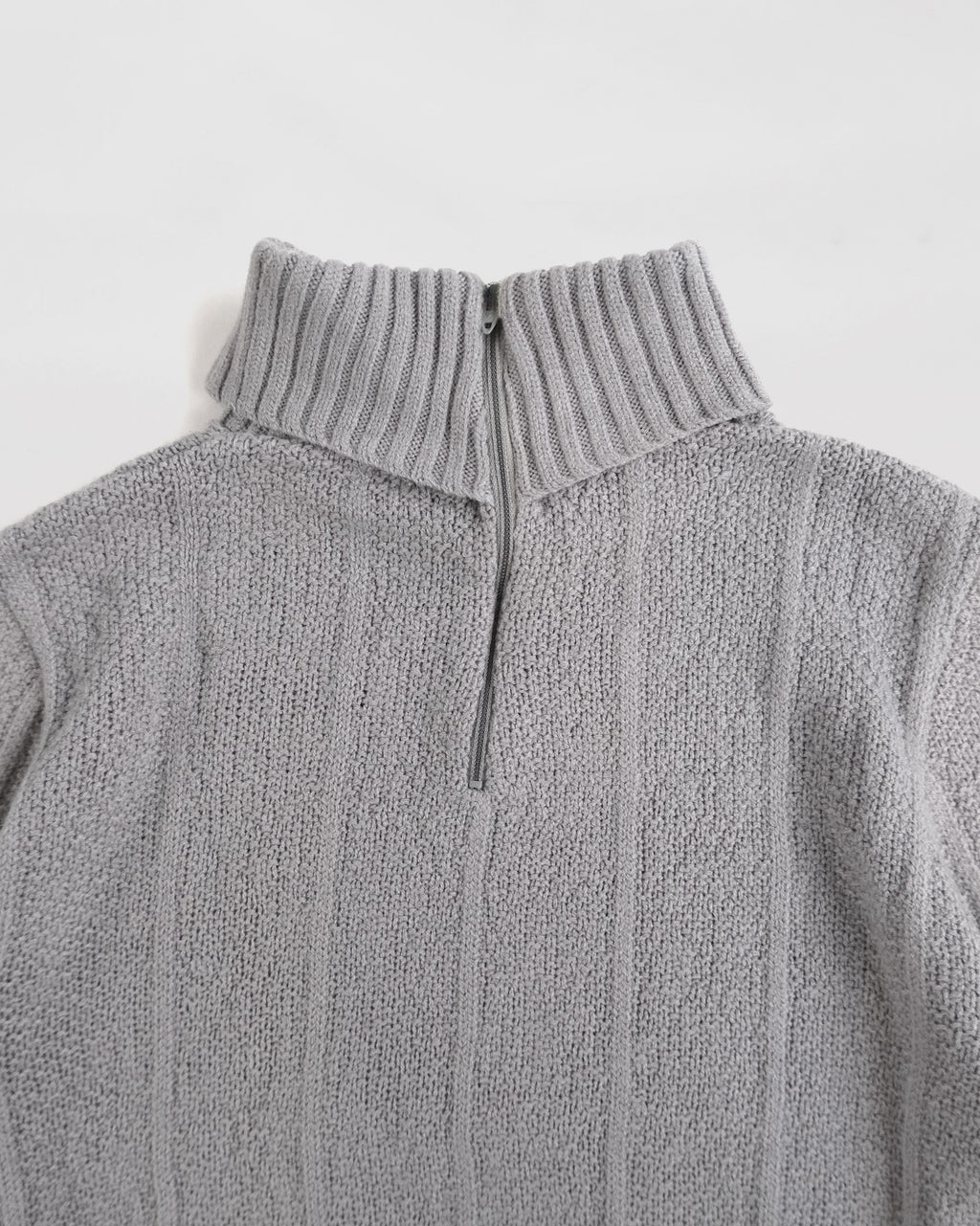NOS Turtleneck with Back Zipper - Gray