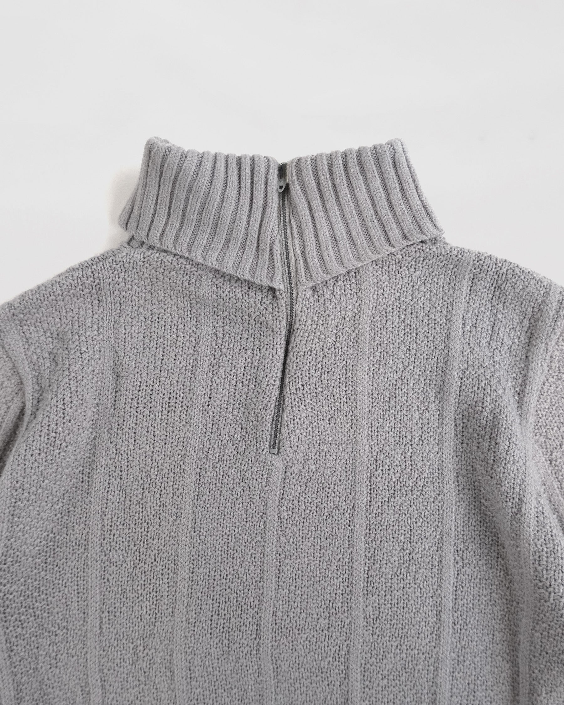 NOS Turtleneck with Back Zipper - Gray