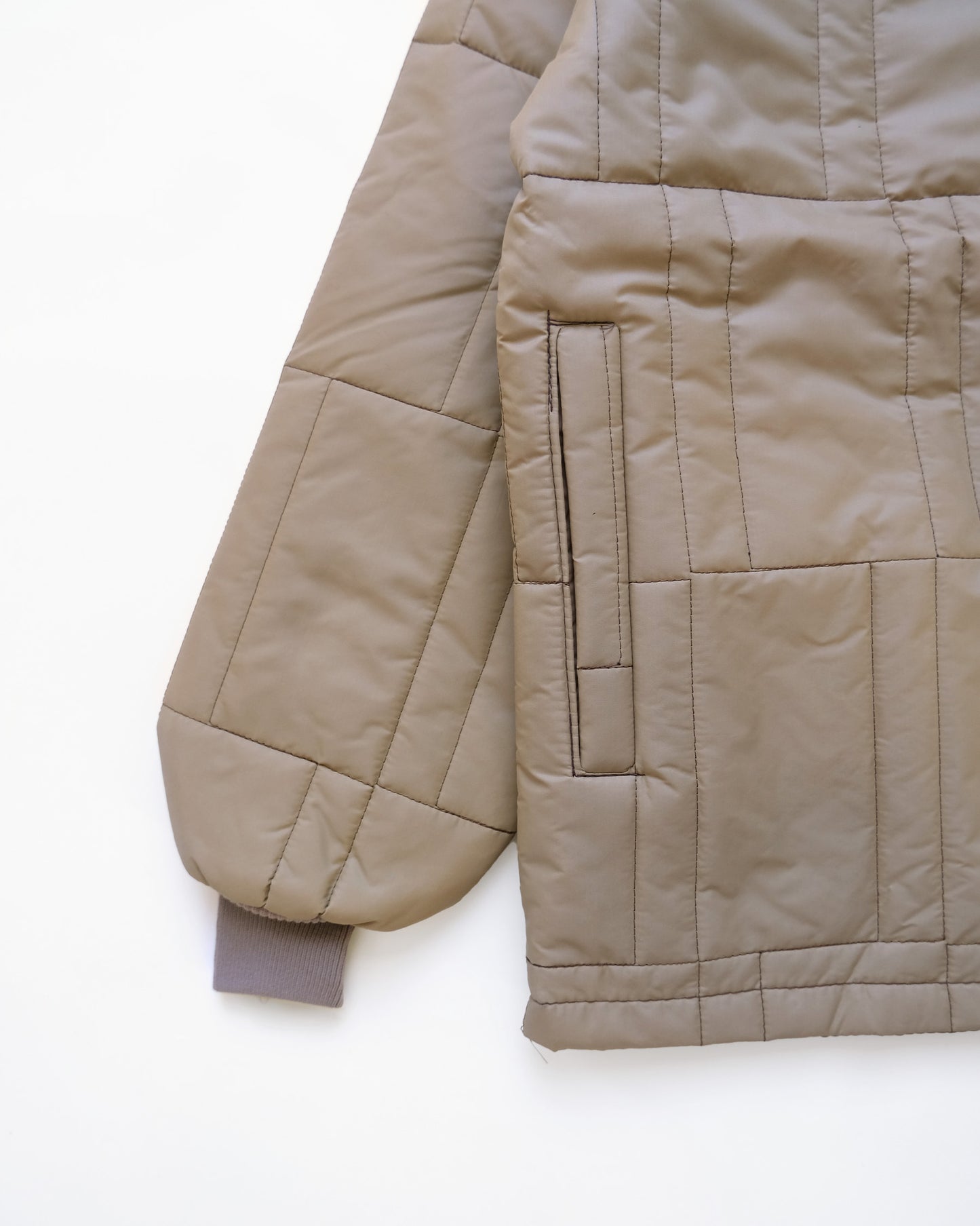 Nylon Quilting Jacket - Beige