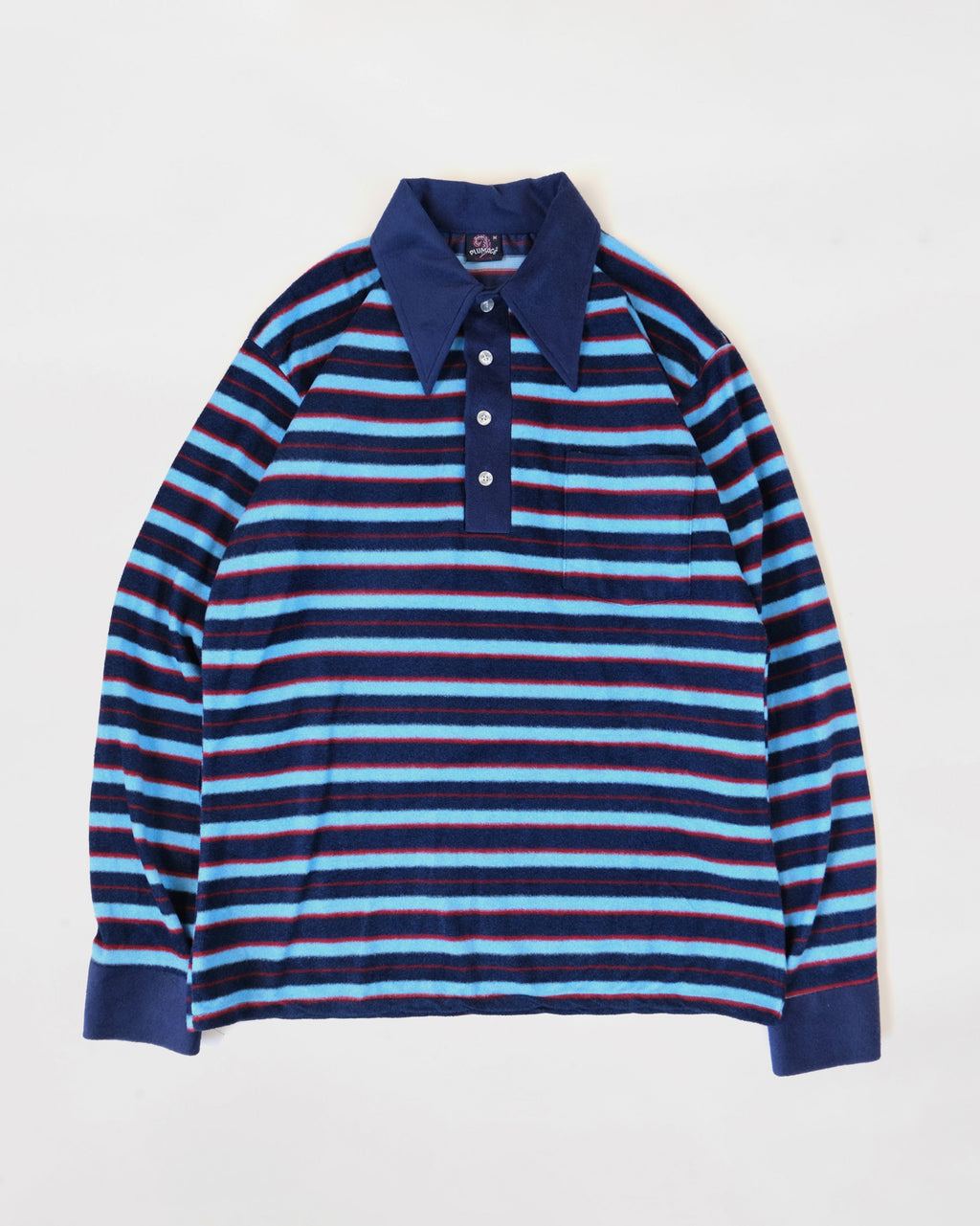 Velour Polo - Blue