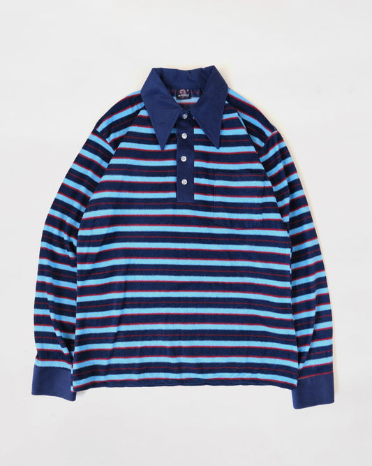 Velour Polo - Blue