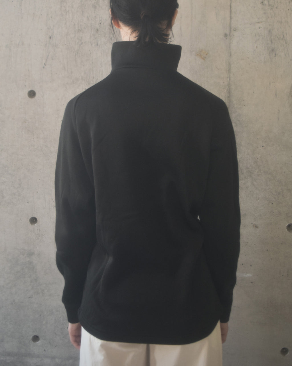 Zip-Up Pullover - Black